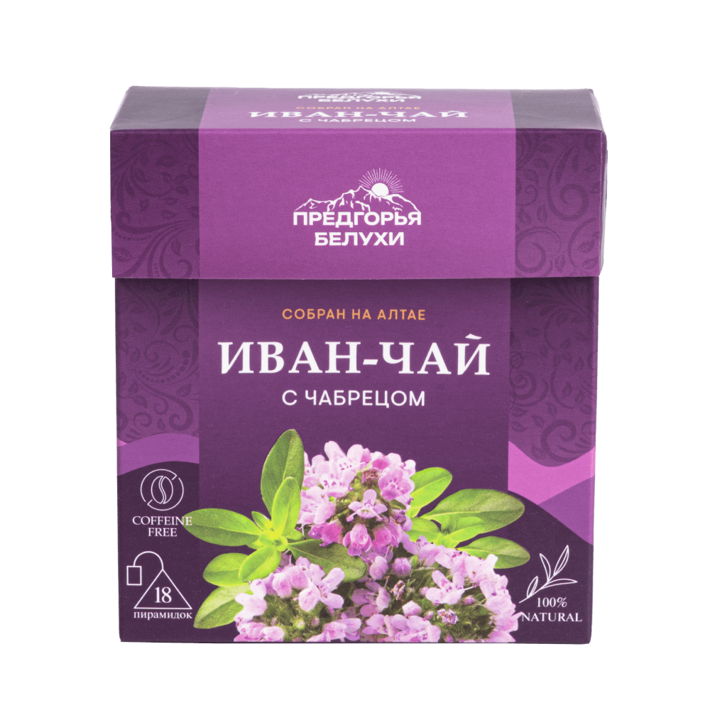 Напиток чайный Иван-чай ферментированный с чабрецом (пирамидки) 2,5гр*12